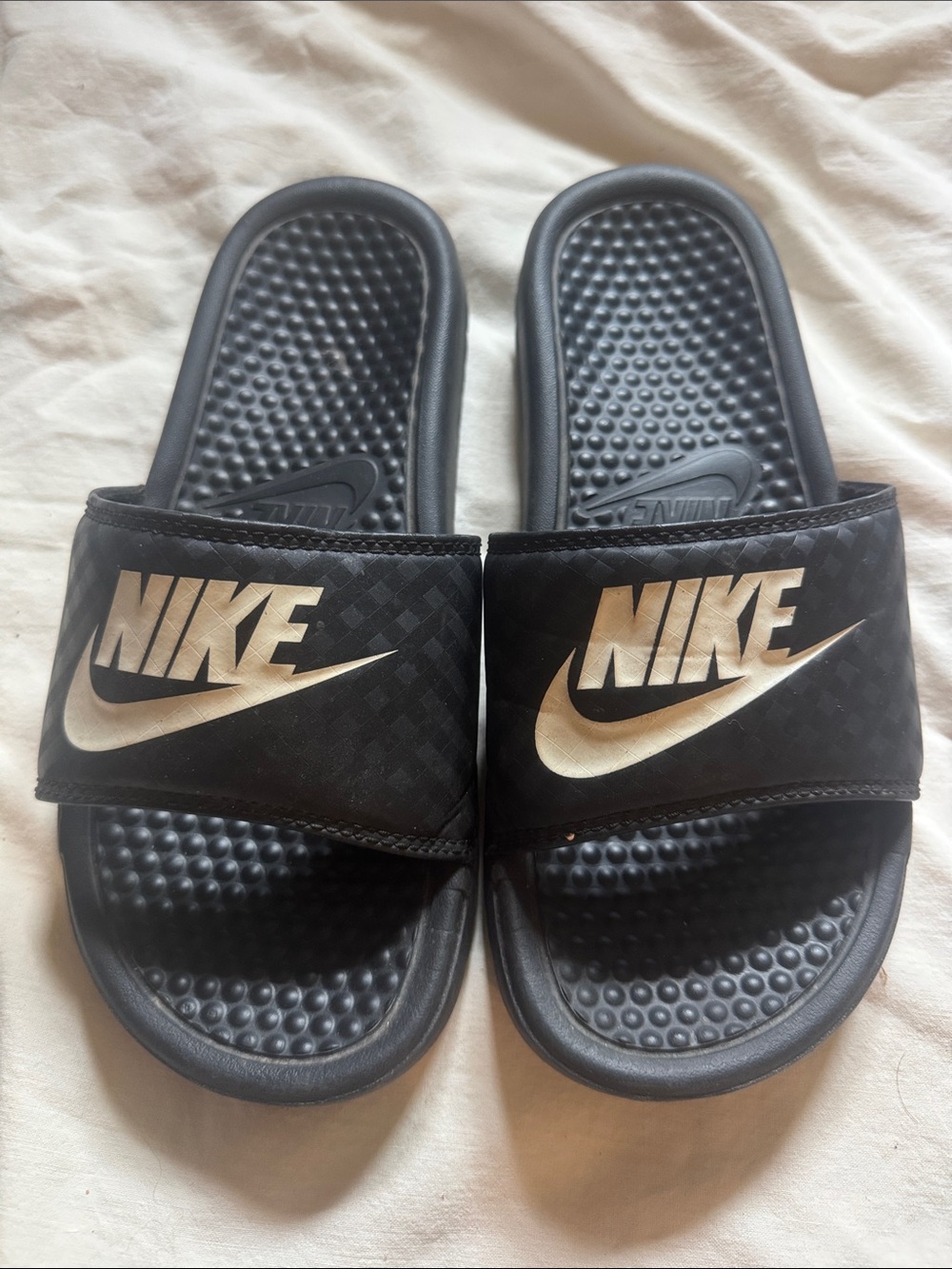Nike Kids Black Slide Sandals